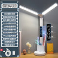 Source manufacturer smart clock double-headed eye protection desk lamp learning college student dormitory charging bedside lamp desk reading