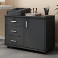 Filing cabinet office movable storage cabinet small drawer cabinet under the desk with wheels storage cabinet low cabinet information cabinet no