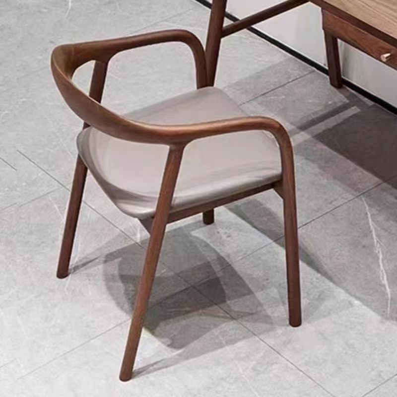 All solid wood chinese restaurant dining chair creative study back chair shu president chair sales department tea making log negotiation chair