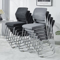 Mesh fabric office chair for computer training, conference room, and extended sitting – ergonomic, minimalist design with mahjong armrests, breathable and suitable for reception areas