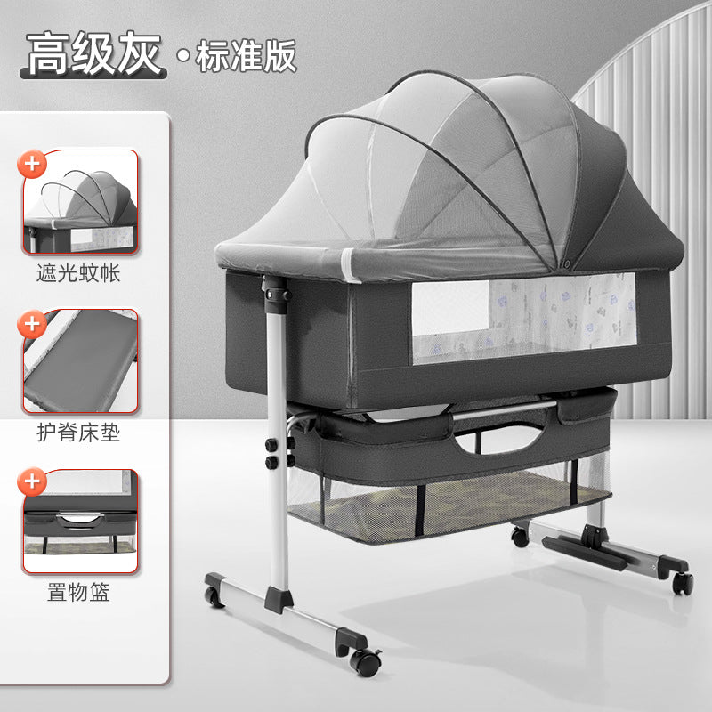 Modular baby crib 0-2 years newborn infant bed baby rocking bed bb children's bed cradle multifunctional foldable
