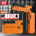 new arrival alloy folding spray life card toy gun can launch soft bullets security pistol kids boys