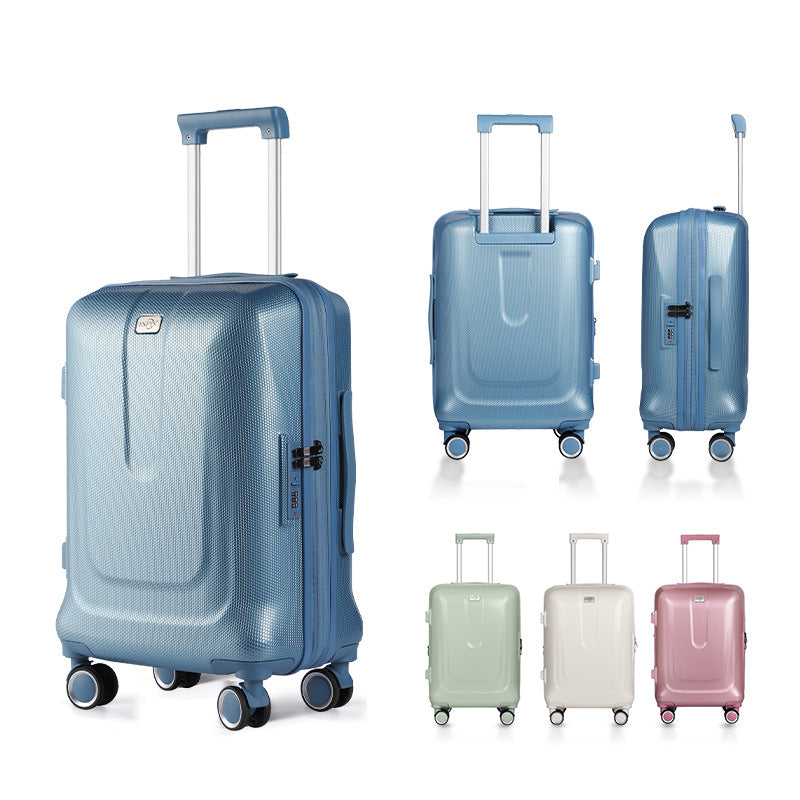 Foreign trade PC suitcase three-piece student trolley case universal wheel thickened anti-drop and wear-resistant travel password box wholesale