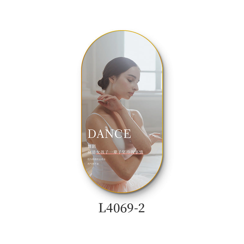 Ballet class wall decoration dance studio girls inspirational slogans poster hanging art school mural