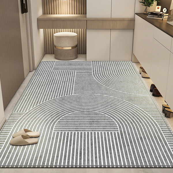 Entry door porch foot cushion dirt-resistant household cream wind entry door floor mat premium living room bedroom carpet door mat