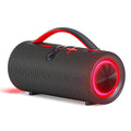 New wireless bluetooth speaker - outdoor fabric waterproof portable subwoofer with rgb lighting - gaming audio