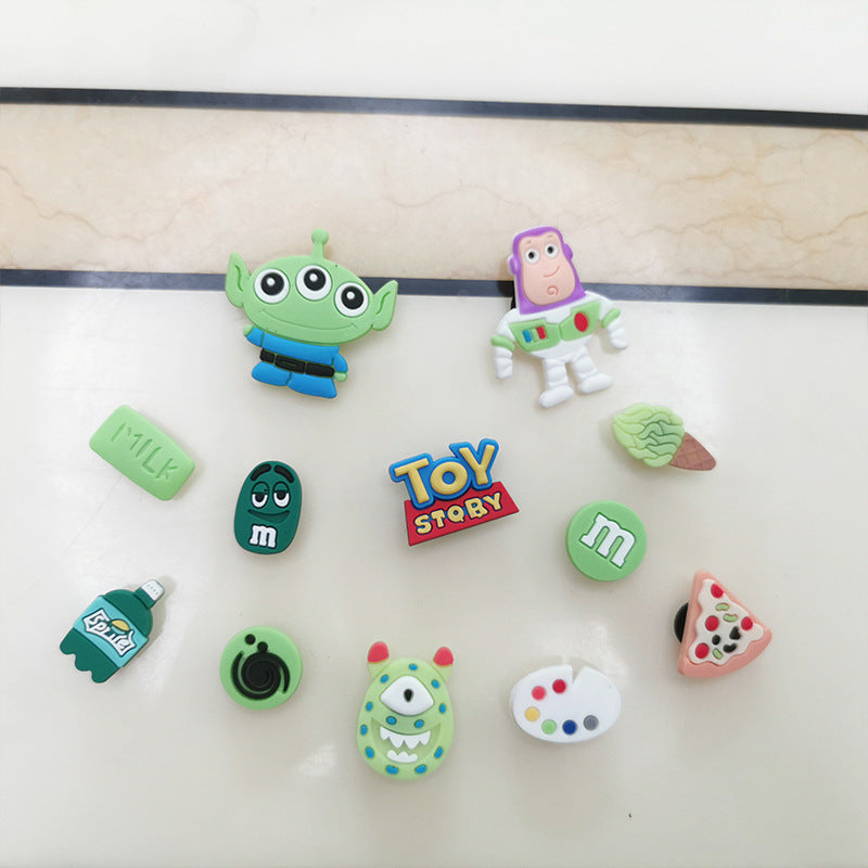 Diy accessories sweating dog cinnamon dog clog shoe flower ornaments shoe buckle cute cartoon detachable shoe flower buckle wholesale