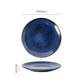 Retro high-looking ceramic stylish dessert plate shallow plate restaurant hotel cooking plate steak western food plate snack plate
