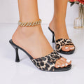 Square toe sexy fashion one-strap sandals women's 2026 summer new arrivals women's slippers cross-border plus size high heel slides