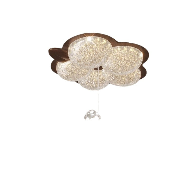 Light luxury flower bedroom light 2024 new post-modern all-copper master bedroom room lighting creative rabbit children's room