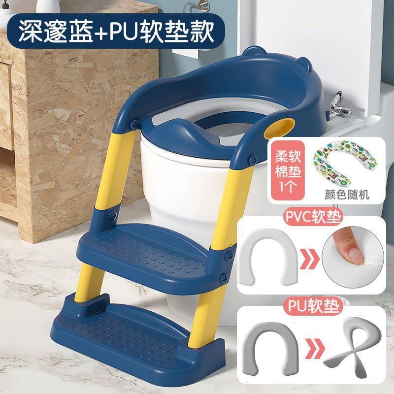 Kids toilet toilet stair type boy girl baby ladder foldable rack cover toilet seat child for home