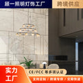 All-copper natural marble living room chandelier - minimalist bedroom, dining room, showroom designer light - light luxury - eu ce certified
