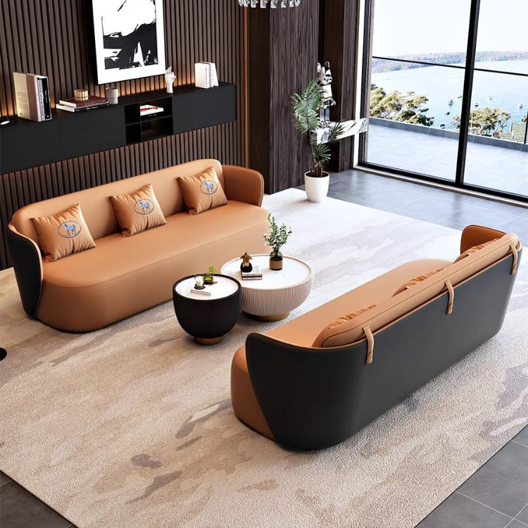 Luxury living room hotel lobby office negotiation reception table and chair sofa new chinese style coffee table set