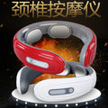 Cervical spine massager - neck massager with electromagnetic stimulation, heating, and pulse massage - computerized charging cervical spine massager