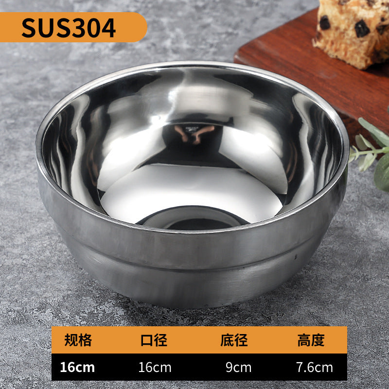 304 stainless steel double-walled insulated bowl - perfect for home, kindergarten, and kids' mealtime. soup bowl available with custom logo