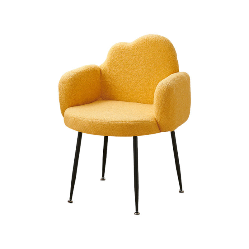 Customized bedroom makeup chair for home girls cloud chair wholesale plaid manicure back chair casual office chair