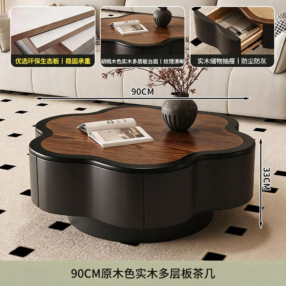 New arrival flower popular coffee table classy living room for homecasual cream small apartment accessible luxury creative special-shaped combination
