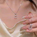 New chinese style peace buckle pendant necklace for women - x1346 butterfly