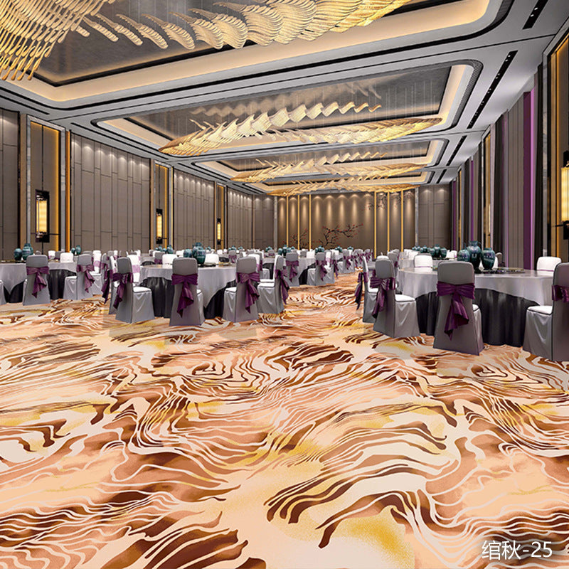 Professionally customized star-rated hotel carpet, banquet hall large area full coverage, reception conference hall wool nylon b1 carpet