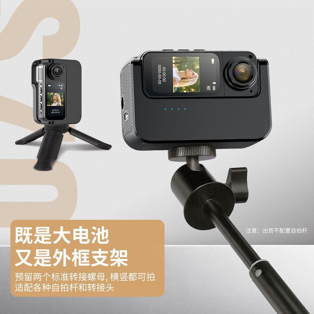 Thumb-sized action camera for motorcycles, cycling, and electric vehicles - high-definition action camcorder, wearable and portable