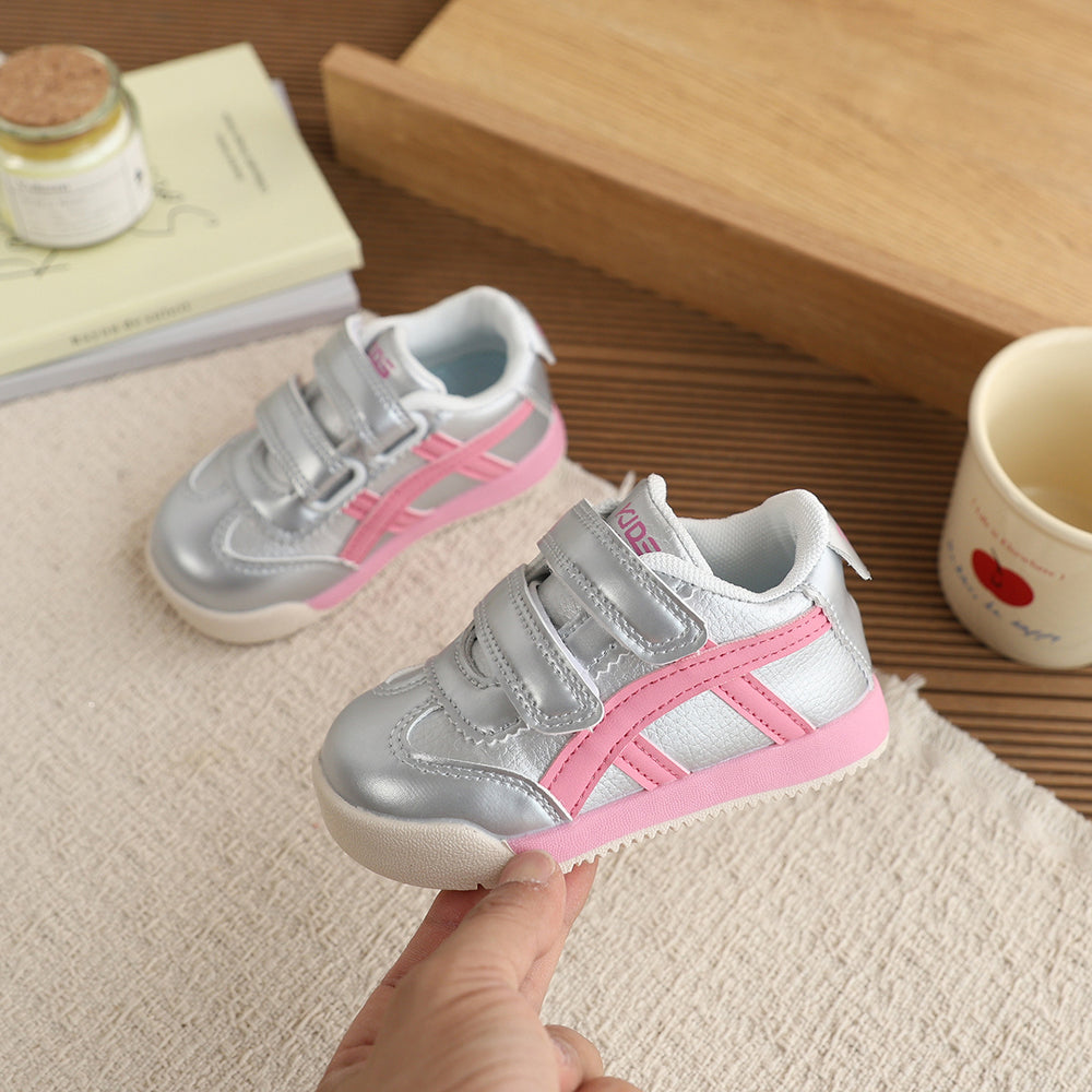 Vancahao girls' breathable first walker shoes, non-slip athletic white shoes, soft sole sneakers, boys' shoes, baby crocs
