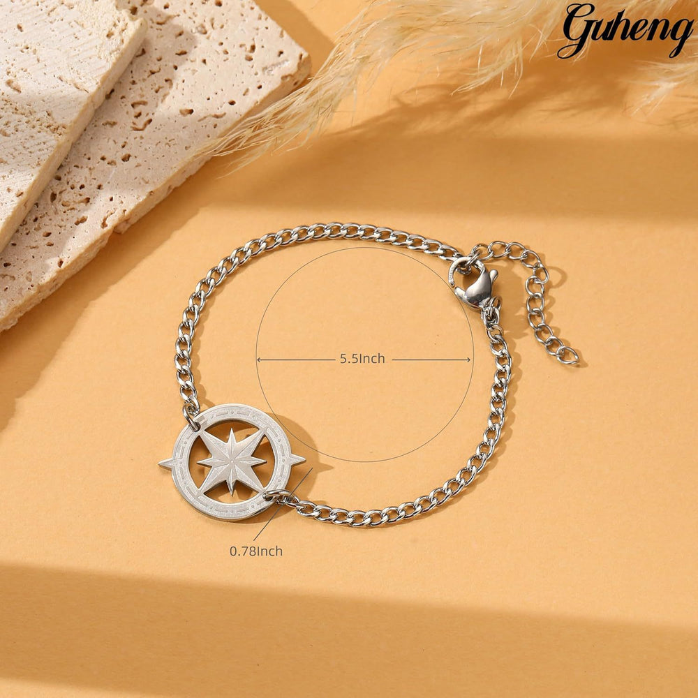 New south american hexagram sun spider flower swastika stainless steel pendant bracelet - wholesale unique jewelry