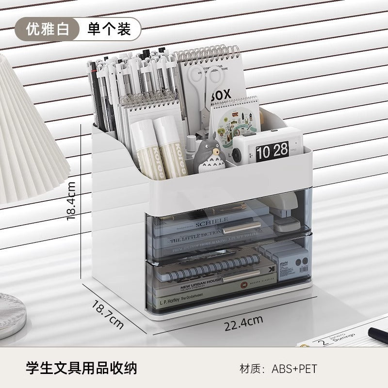 Desktop Cosmetics Storage Box Dresser Household Skin Care Product Shelf Premium Finishing Box Dust-proof Cosmetic Case