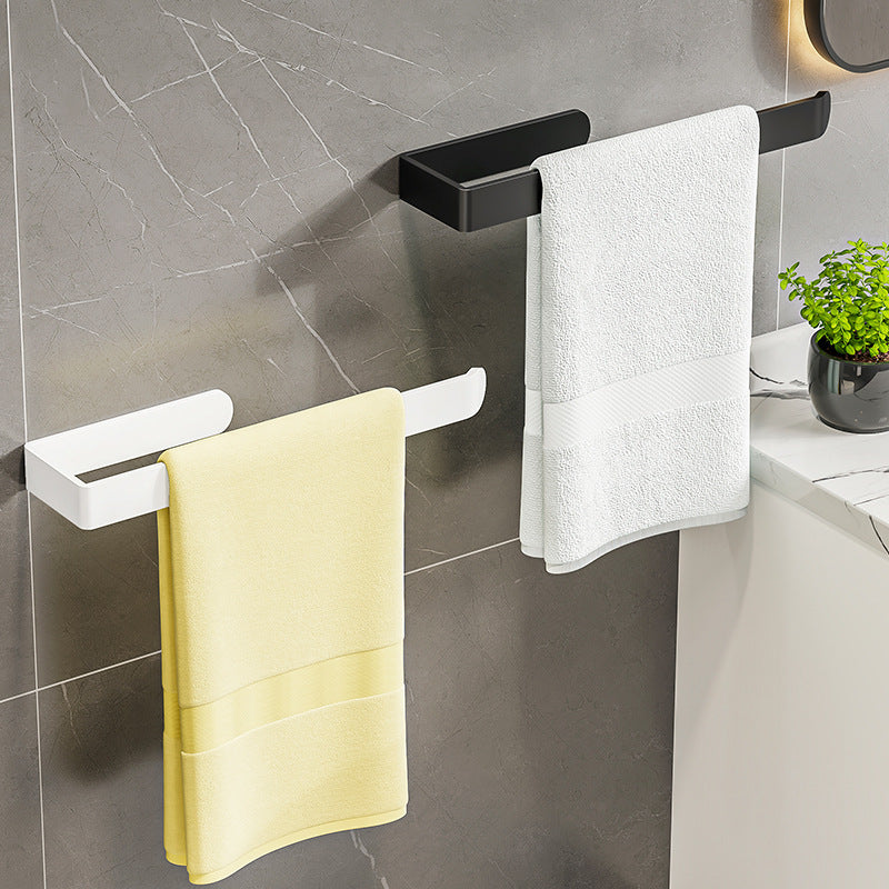 Hanging towel rackaccessible luxury bath towel hanging rod bathroom punch-free shelf bathroom storage rod storage hook hanging rack