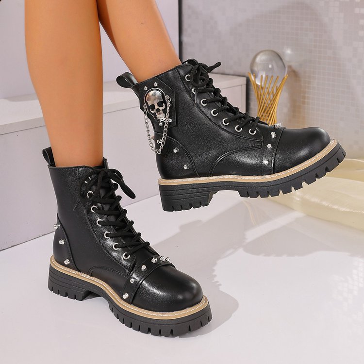 autumn new arrival: plus-size chunky sole martin boots for women (sizes 36-43). wholesale available. dropshipping to  and