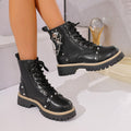 autumn new arrival: plus-size chunky sole martin boots for women (sizes 36-43). wholesale available. dropshipping to  and
