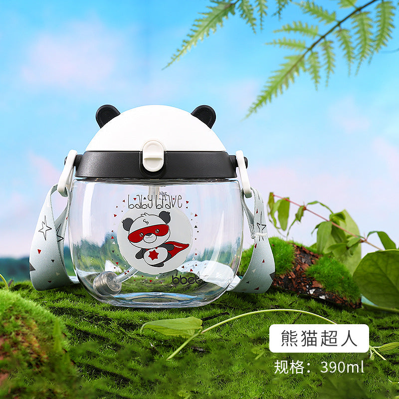 Newborn baby novelty calf water bottle - cartoon tritan kids training cup - preschool/school drinking cup