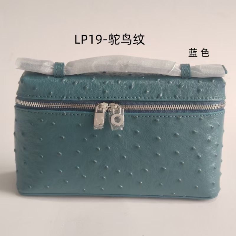 Lp19 lunch box bag genuine leather mini fashion women's bag 2025 new gigi same style satchel box bag crossbody small bag
