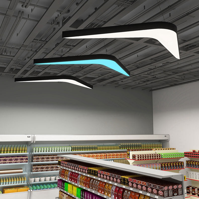 Non-standard customized LED office lights, shopping malls, gyms, chandeliers, aisles, ceiling lights, Internet cafes, dovetail lights, modeling