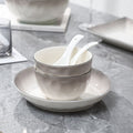 Gradient gray appearance underglaze color ceramic tablewarefor homeceramic bowl eating bowl good-looking bowl plate tableware suit
