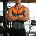 Men's workout compression tank top - sweat-wicking, slimming, and body shaping for fitness and weightlifting