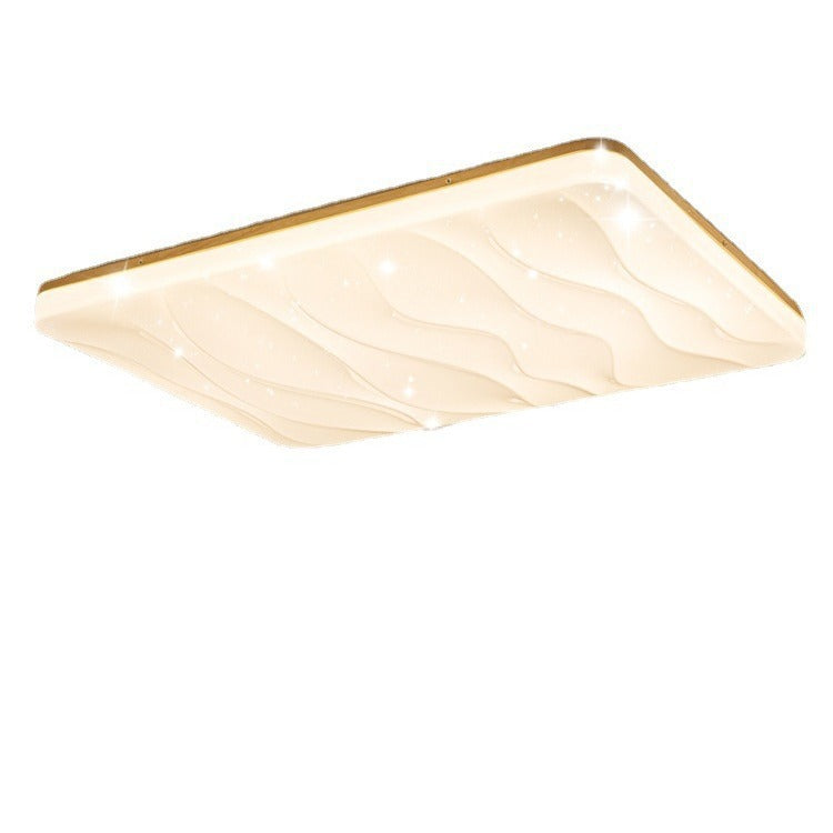 Living room light 2025 new log cream wind Japanese-style wabi-sabi main light Puri ceiling light whole house lighting package