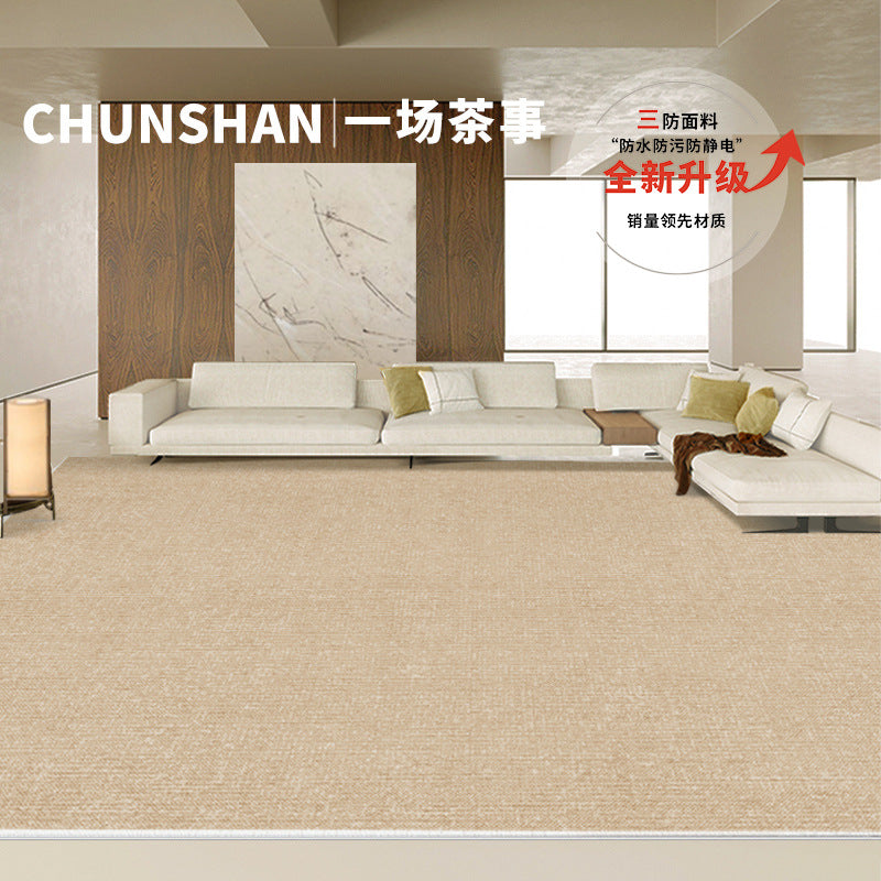 Minimalist living room rug, bedroom bedside mat, large area floor covering, full coverage sofa and coffee table pad, light luxury high-end floor mat