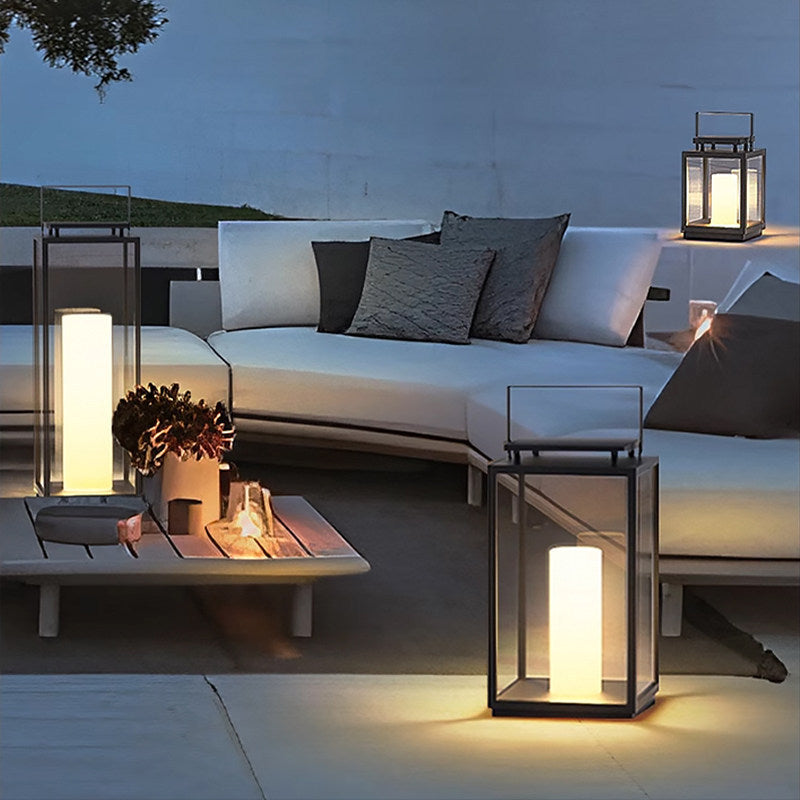 Outdoor villa garden floor lamp solar powered lawn light patio lamp waterproof portable table lamp yard atmosphere light