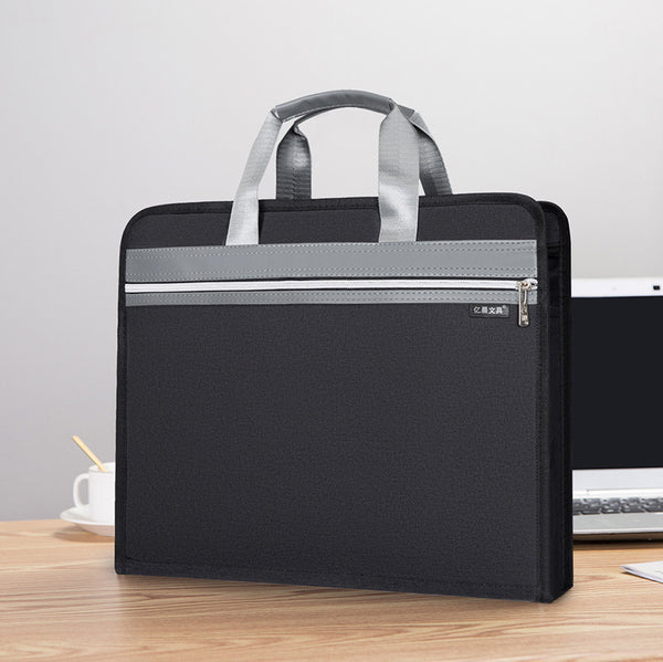 Yiyun Morning Briefcase Customized Logo File Bag Men's Business Oxford Cloth Briefcase Women's Conference Information Bag
