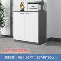 Simple 2-door-white+iron gray 80*40*80cm