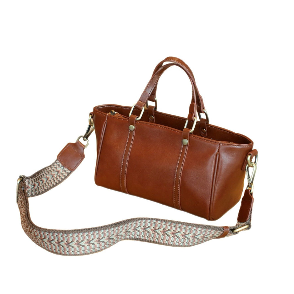 Retro first-layer cowhide women's bag 2025 new genuine leather vegetable tanned leather satchel crossbody bag rubbed color soft leather live broadcast model