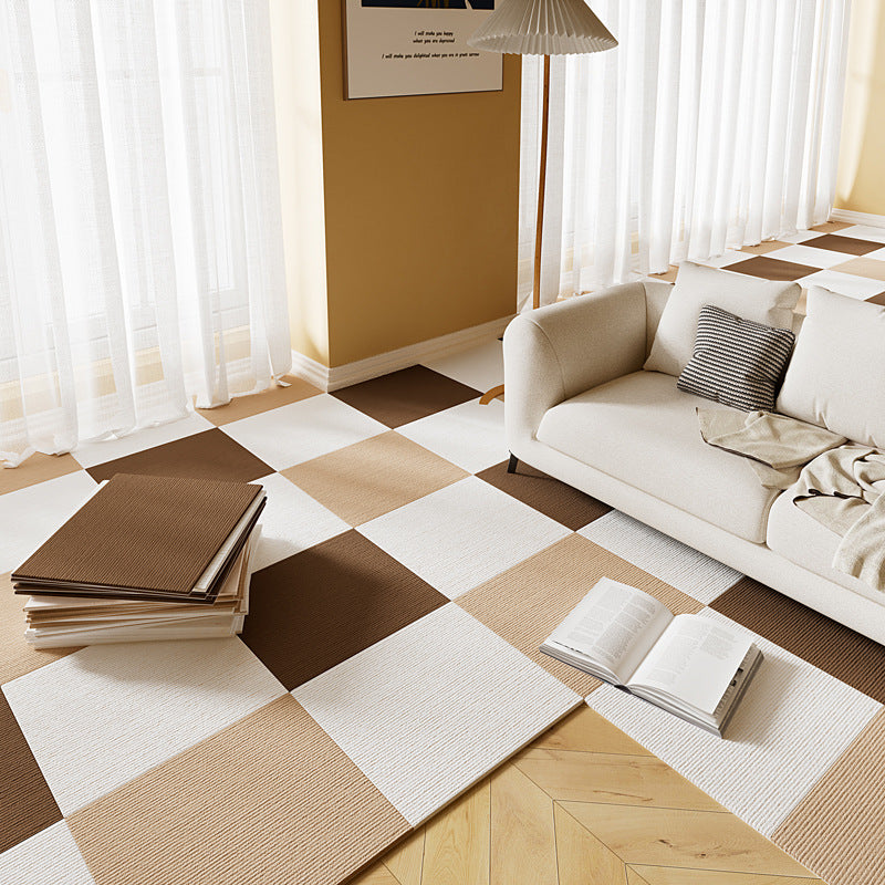 Cross-border splicing carpet square blanket non-slip 30cm bedroom glue-free children's room sound insulation floor mat dirt-resistant cat scratch self-adhesive