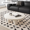 New arrivalcasual modern combination cream style round creative coffee table small ins style living room for home small table b&b