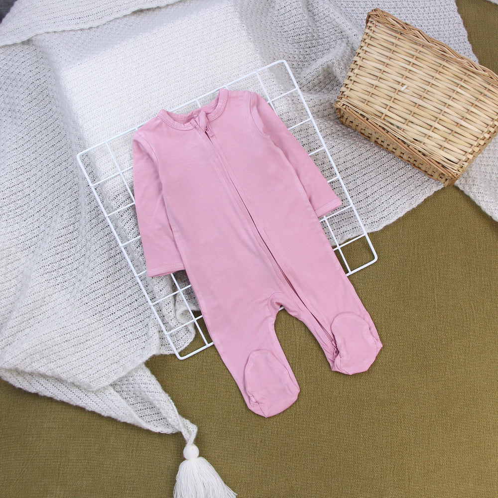 Baby romper footed long sleeve bodysuit - newborn sleepwear (class a)
