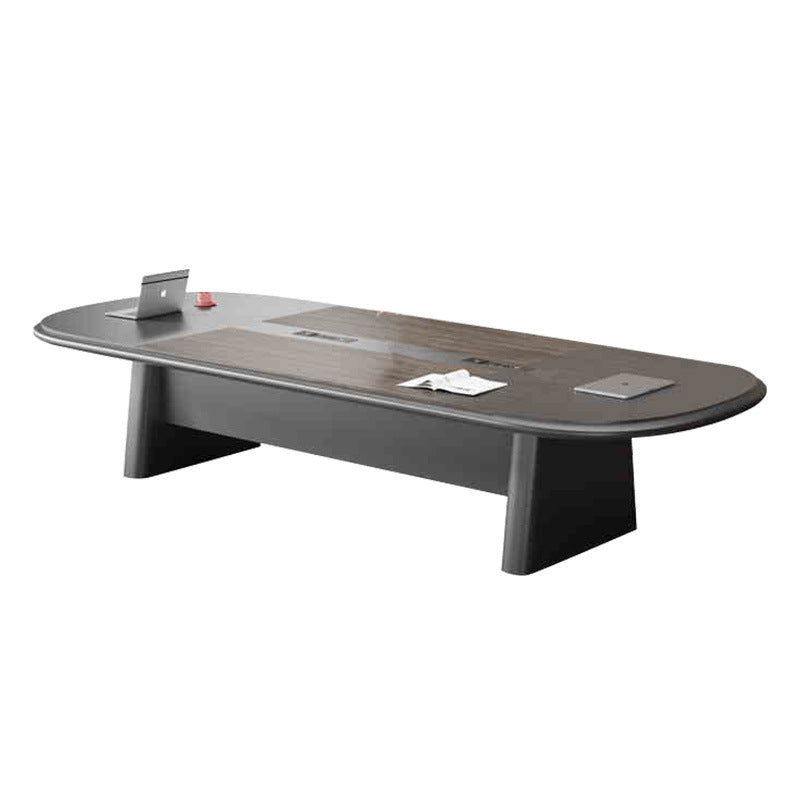 Saint-li conference table - long table, large negotiation table, light luxury training table, conference room oval meeting table