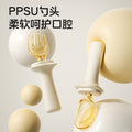Ppsu yuanbao spoon baby food supplement spoon baby independent eating learning to eat special silicone fork spoon kids tableware