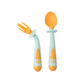 Private label baby food spoons & forks - self-feeding cutlery for infants & toddlers - customizable colors