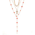 Customized diamond-encrusted cross necklace european and american retro jewelry trendy exaggerated niche stacked sweet cool clavicle chain