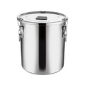 Extra thick sealed barrel 201 stainless steel rice barrel insect-proof and moisture-proof rice barrel for home rice storage barrel soup barrel flour barrel oil tank