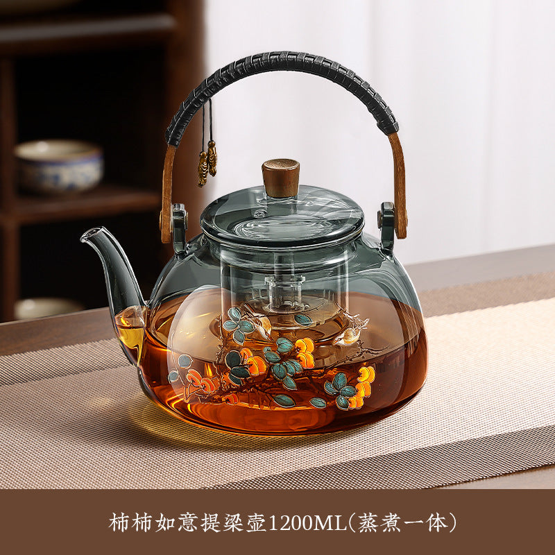 Glass teapot electric ceramic stove suitfor home health pot water kettle stove tea maker stew all-in-one tea stove gift